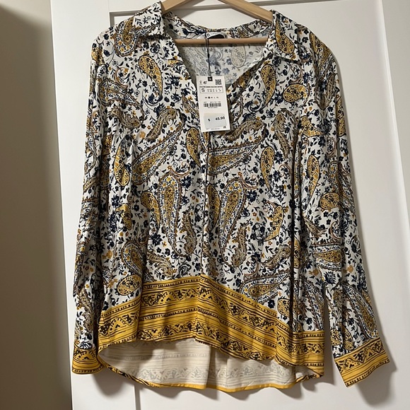 NWT Zara oversized blouse - Picture 1 of 1